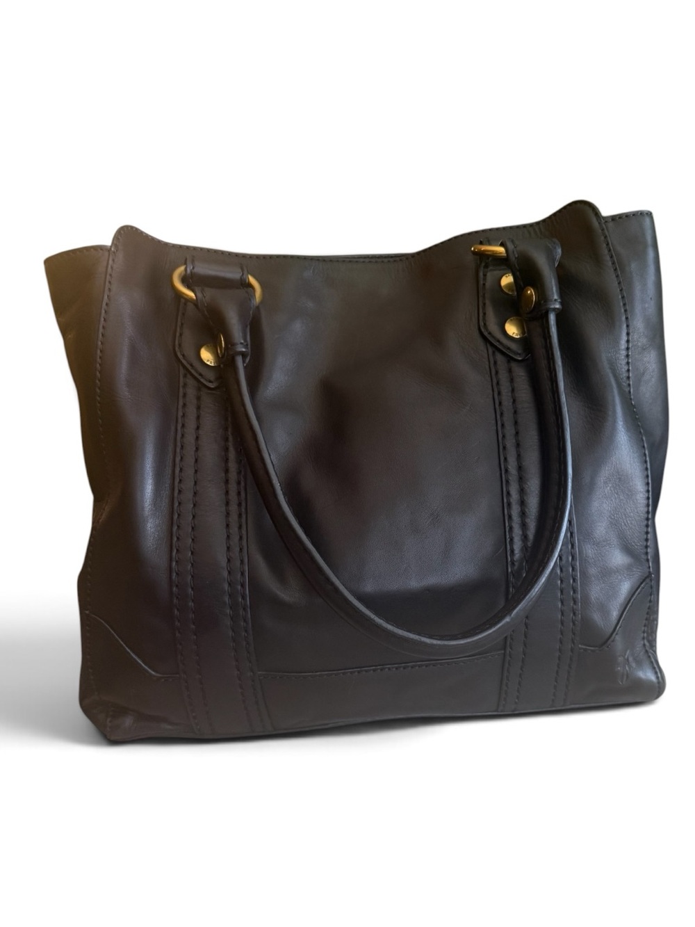FRYE Melissa Tote Black Leather Shoulder Bag | New Without Tags | MSRP $428 - Picture 2 of 12